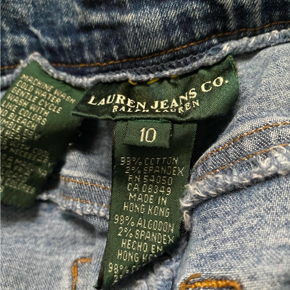 Vintage 90s Ralph Lauren High Waisted Straight Leg Jeans Size 10 - Picture 4 of 4